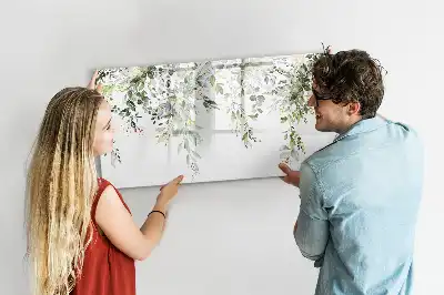 Quadro magnético para desenhar estampa natureza em flor