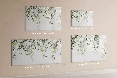 Quadro magnético para desenhar estampa natureza em flor