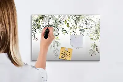 Quadro magnético para desenhar estampa natureza em flor
