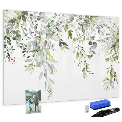 Quadro magnético para desenhar estampa natureza em flor