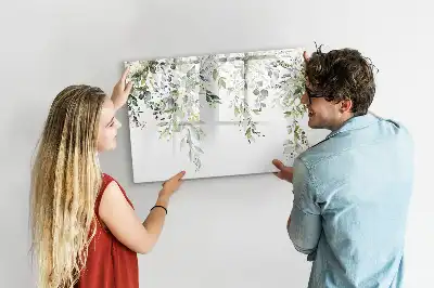 Quadro magnético para desenhar estampa natureza em flor