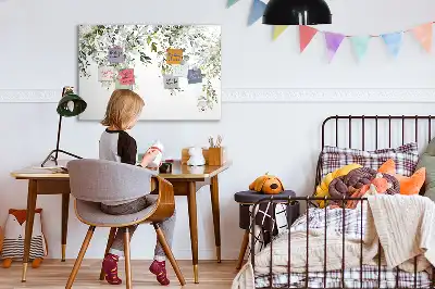 Quadro magnético para desenhar estampa natureza em flor