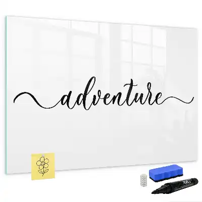 Quadro magnético para escrever modelo Texto Aventura