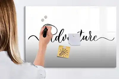 Quadro magnético para escrever modelo Texto Aventura