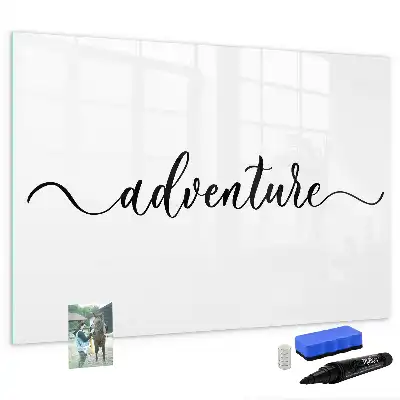 Quadro magnético para escrever modelo Texto Aventura
