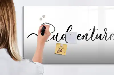 Quadro magnético para escrever modelo Texto Aventura