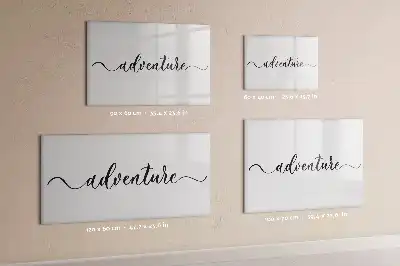Quadro magnético para escrever modelo Texto Aventura
