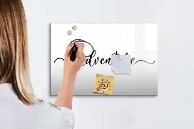 Quadro magnético para escrever modelo Texto Aventura