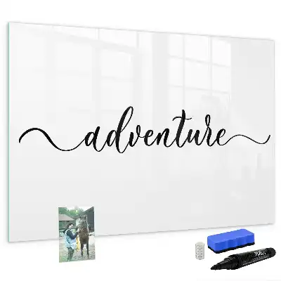 Quadro magnético para escrever modelo Texto Aventura