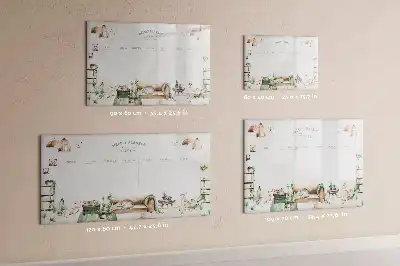 Quadro magnético para desenho planner fofo