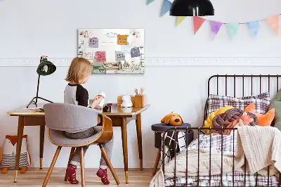 Quadro magnético para desenho planner fofo
