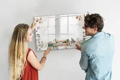 Quadro magnético para desenho planner fofo