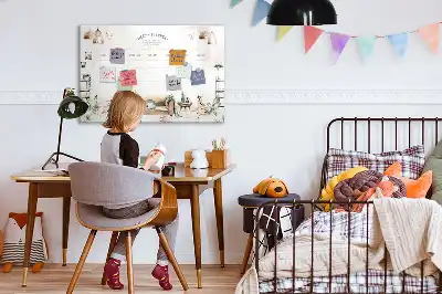 Quadro magnético para desenho planner fofo