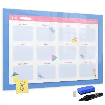 Quadro para desenhar magnético planner mensal