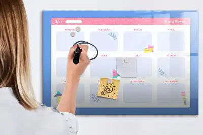 Quadro para desenhar magnético planner mensal
