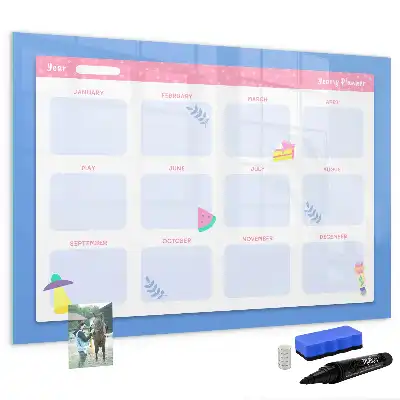 Quadro para desenhar magnético planner mensal