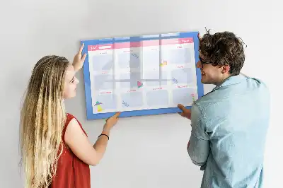 Quadro para desenhar magnético planner mensal