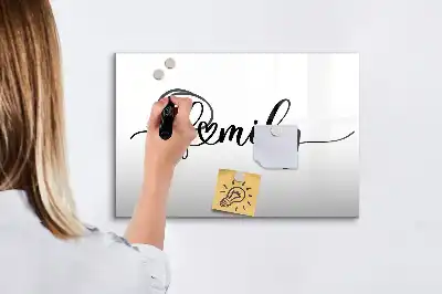 Quadro magnético para escrever tema família