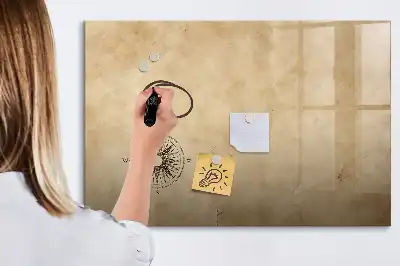 Quadro magnético para escrever modelo bússola