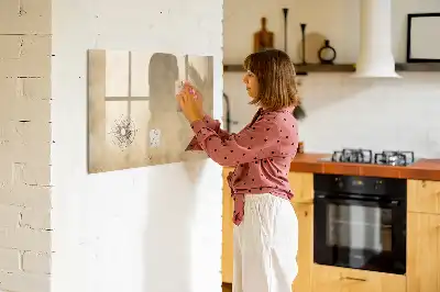 Quadro magnético para escrever modelo bússola