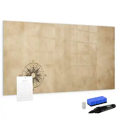 Quadro magnético para escrever modelo bússola