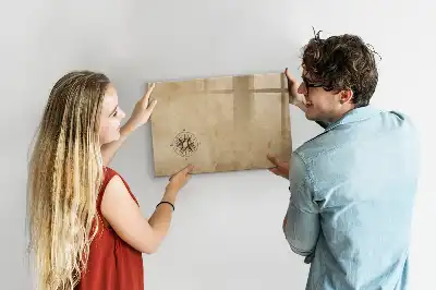 Quadro magnético para escrever modelo bússola