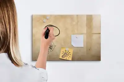 Quadro magnético para escrever modelo bússola