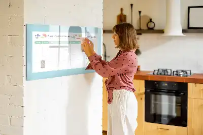 Quadro magnético para desenho planejador de refeições