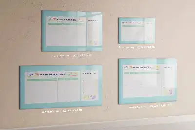 Quadro magnético para desenho planejador de refeições