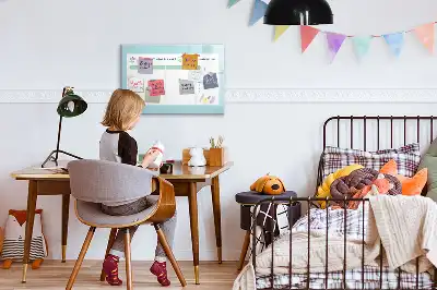 Quadro magnético para desenho planejador de refeições