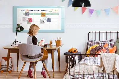 Quadro magnético para escrever planificador de refeições