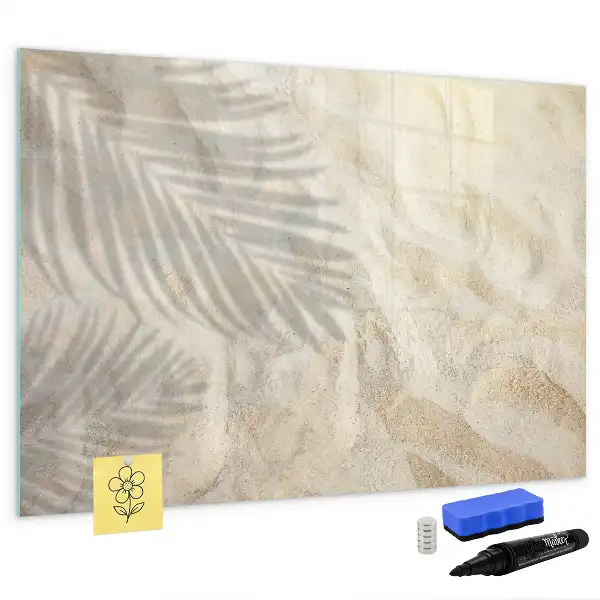 Quadro magnético para escrever estampa sombra na areia