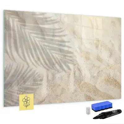 Quadro magnético para escrever estampa sombra na areia