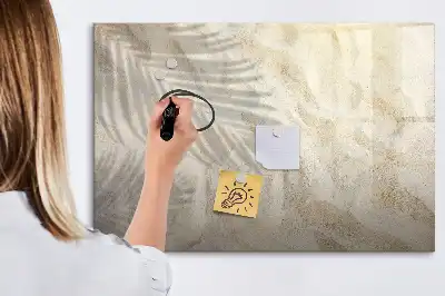Quadro magnético para escrever estampa sombra na areia
