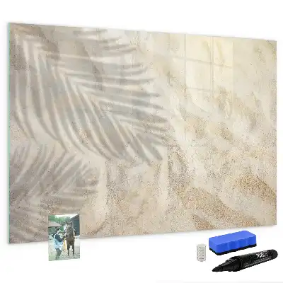Quadro magnético para escrever estampa sombra na areia