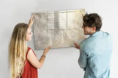 Quadro magnético para escrever estampa sombra na areia