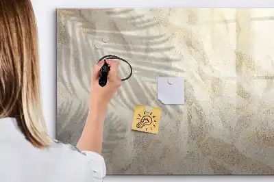 Quadro magnético para escrever estampa sombra na areia