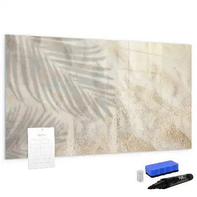 Quadro magnético para escrever estampa sombra na areia