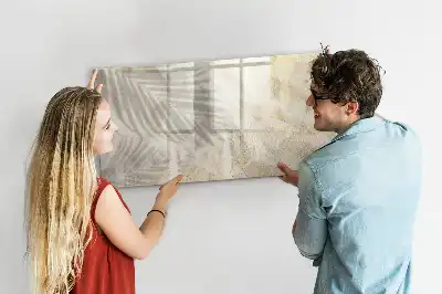 Quadro magnético para escrever estampa sombra na areia