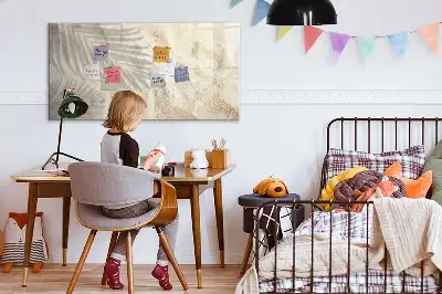 Quadro magnético para escrever estampa sombra na areia