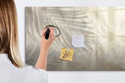 Quadro magnético para escrever estampa sombra na areia