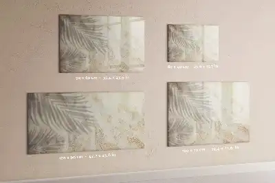 Quadro magnético para escrever estampa sombra na areia