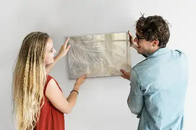 Quadro magnético para escrever estampa sombra na areia