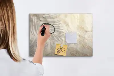 Quadro magnético para escrever estampa sombra na areia