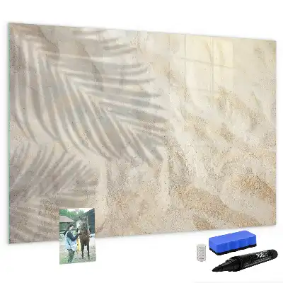 Quadro magnético para escrever estampa sombra na areia