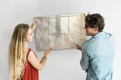 Quadro magnético para escrever estampa sombra na areia