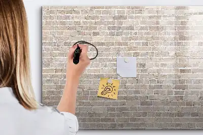 Quadro magnético para desenhar estampa de parede de tijolos