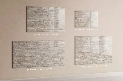 Quadro magnético para desenhar estampa de parede de tijolos