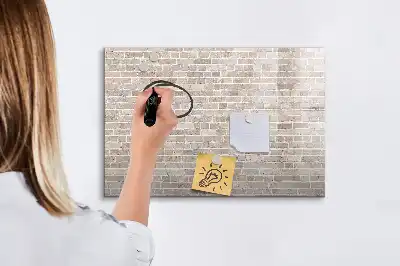 Quadro magnético para desenhar estampa de parede de tijolos