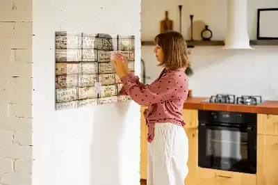Quadro magnético para escrita pequeno formato para rolhas de vinho